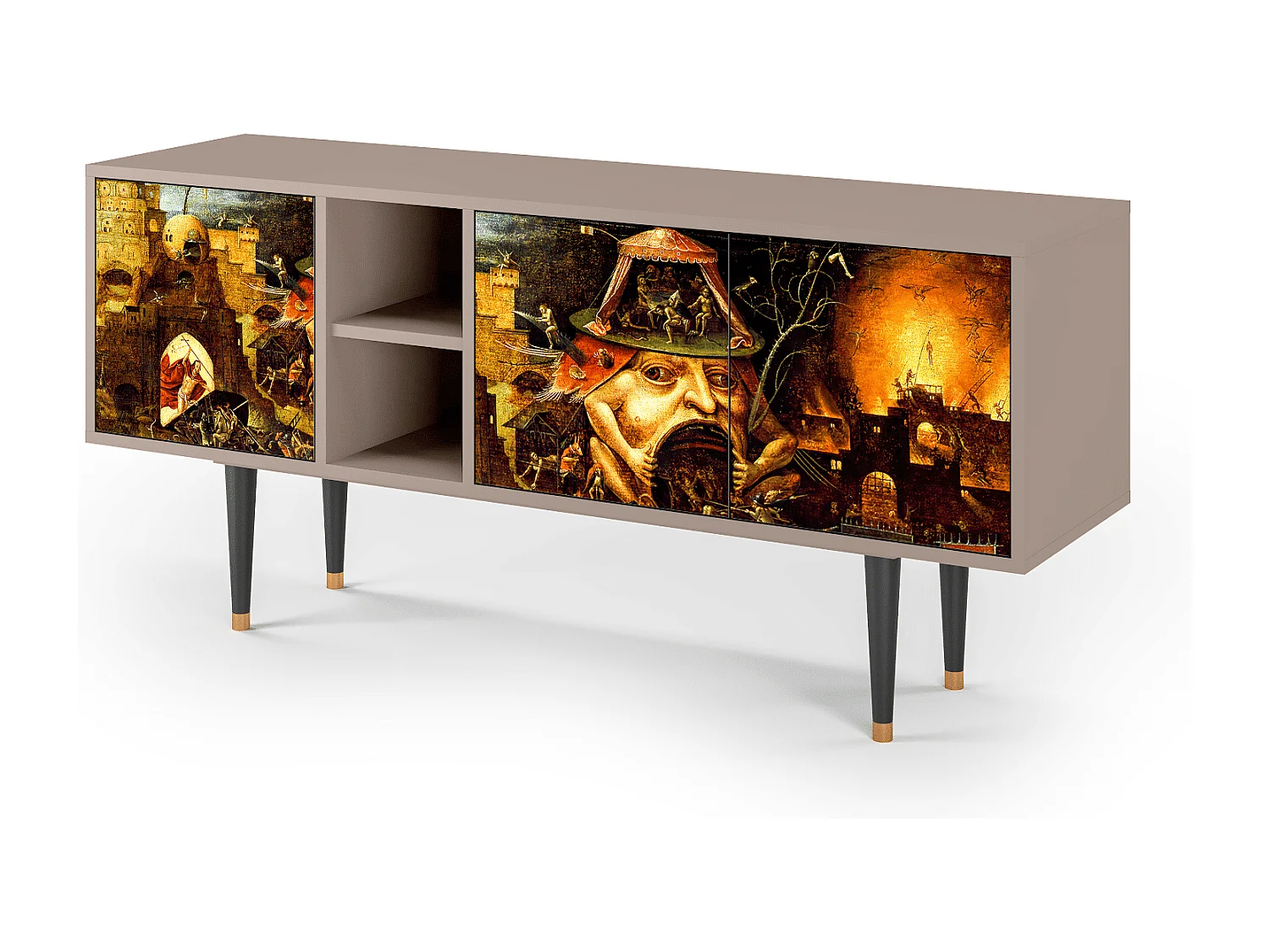 Mobile TV - 150х69х41 cm - T5 - Christ in Limbo, Latte