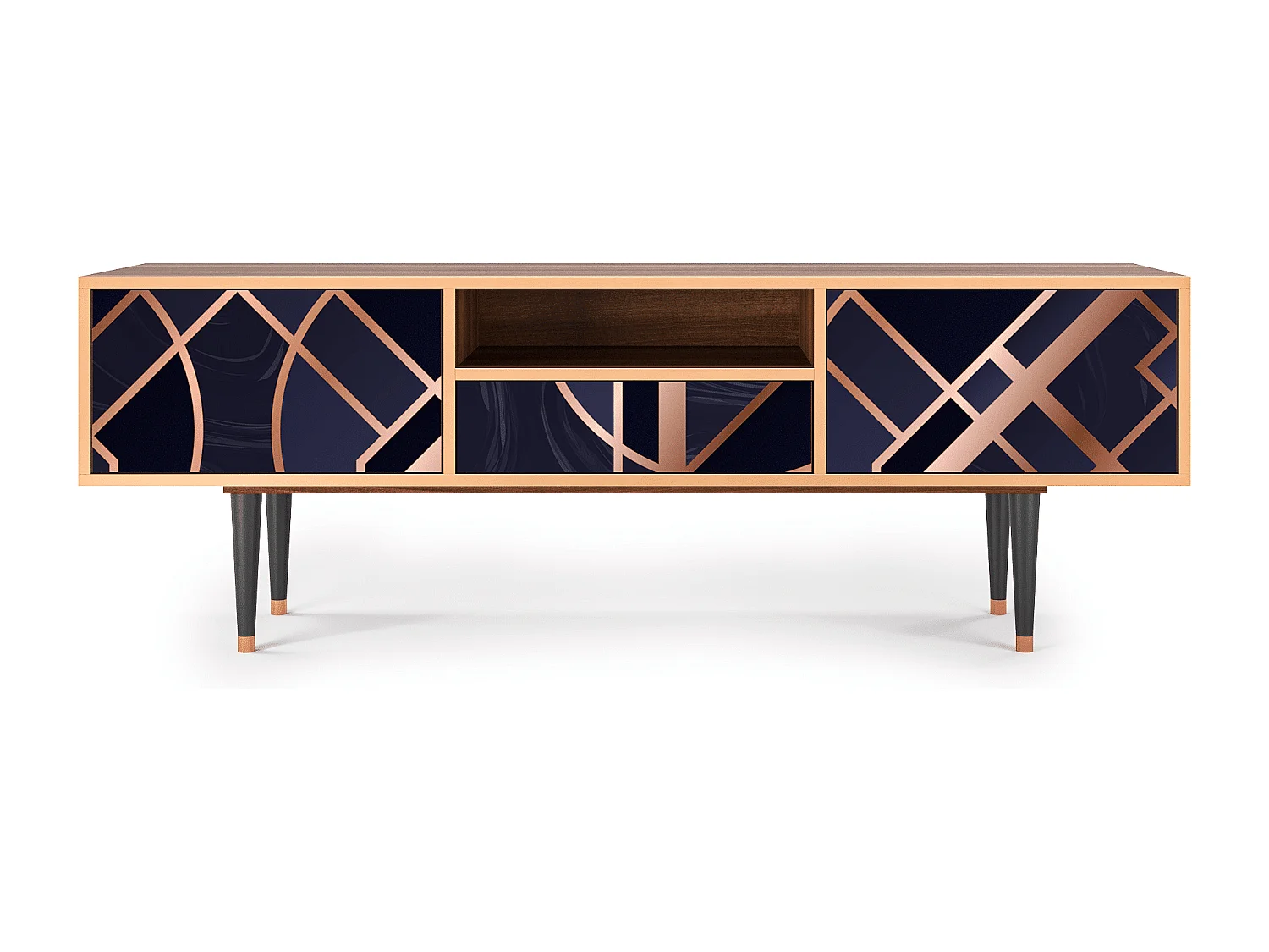 Meuble TV - 170х59х41 cm - T6 - Purple Temple, Noyer