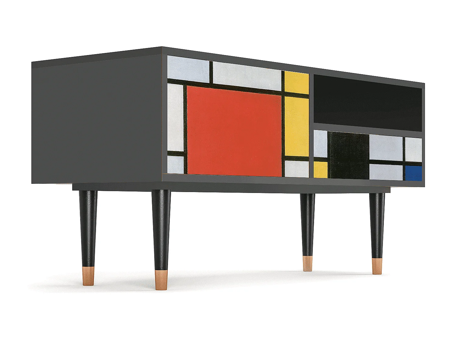 Meuble TV - 115х59х48 cm - T3 - Composition, Anthracite