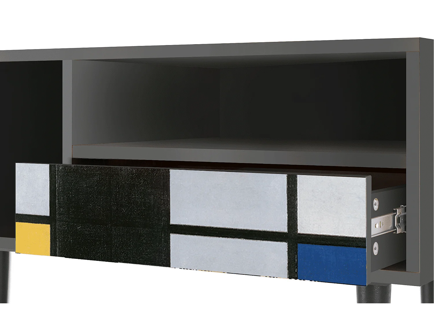 TV-meubel - 115х59х48 cm - T3 - Composition, Antraciet