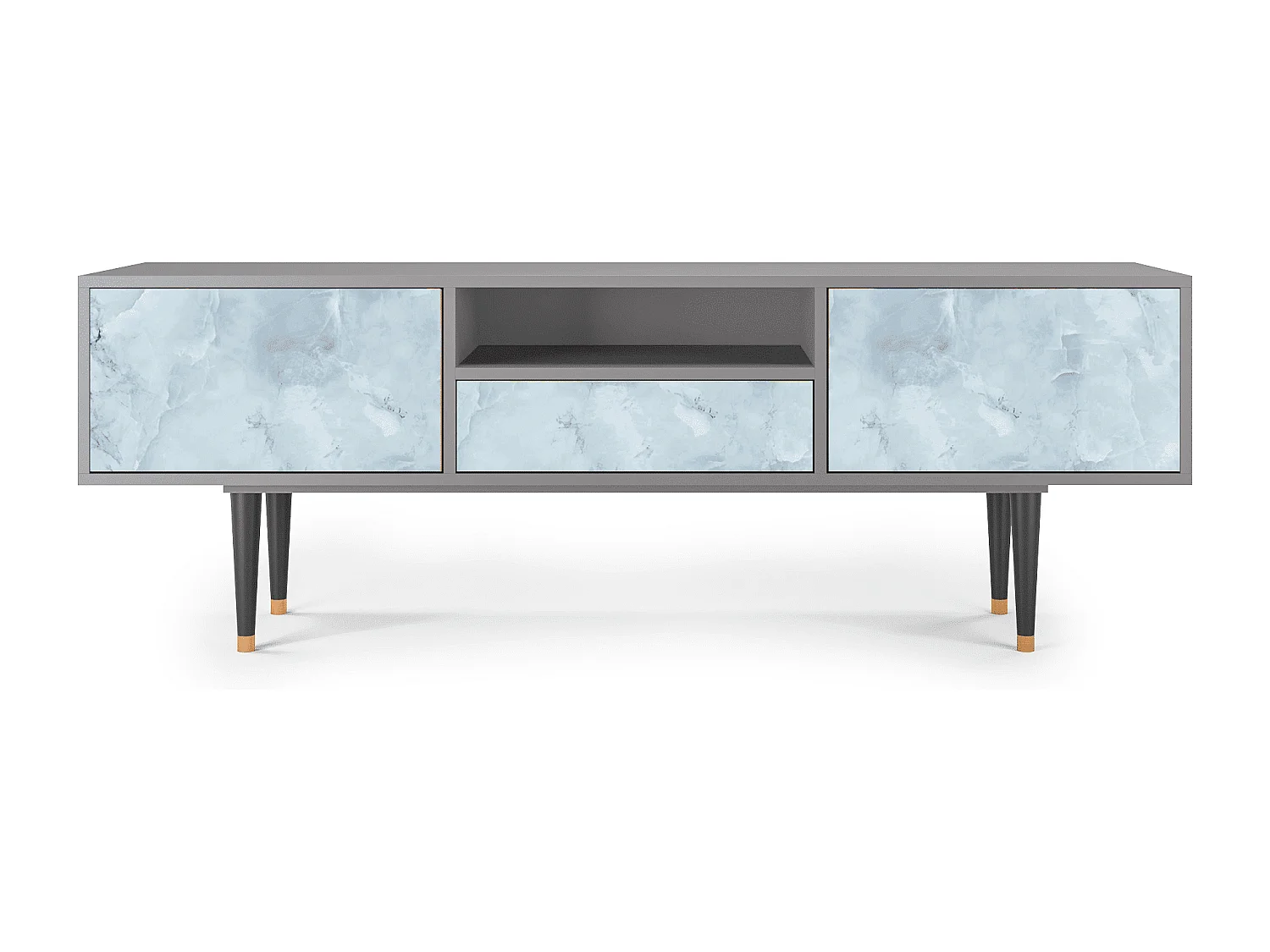 TV-meubel - 170х59х41 cm - T6 - Glacial Colour, Grijs