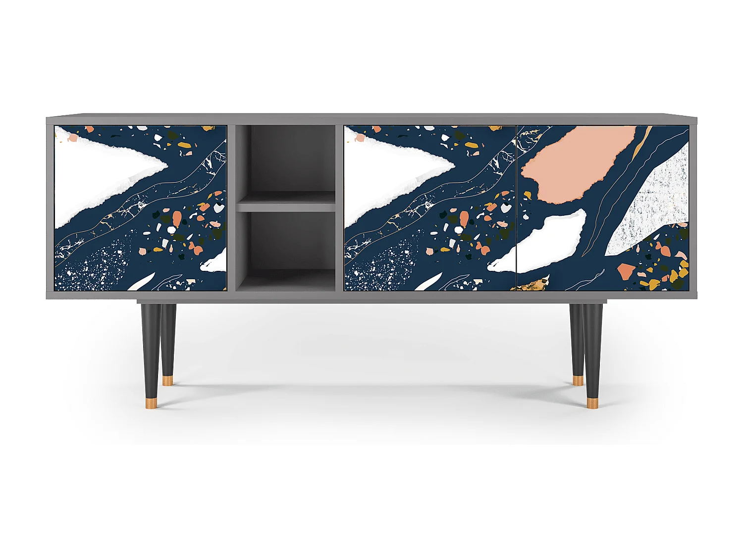 Mobile TV - 150х69х41 cm - T5 - Nude Iceberg, Grigio