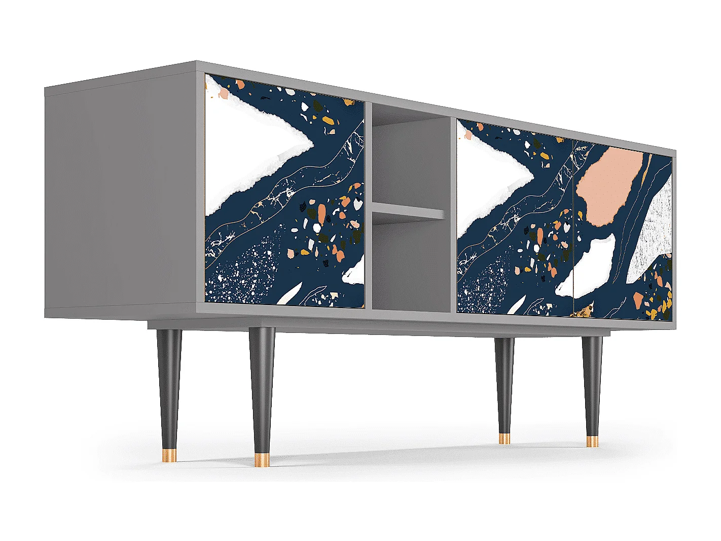 Mobile TV - 150х69х41 cm - T5 - Nude Iceberg, Grigio