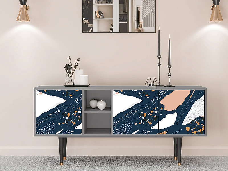 Mobile TV - 150х69х41 cm - T5 - Nude Iceberg, Grigio