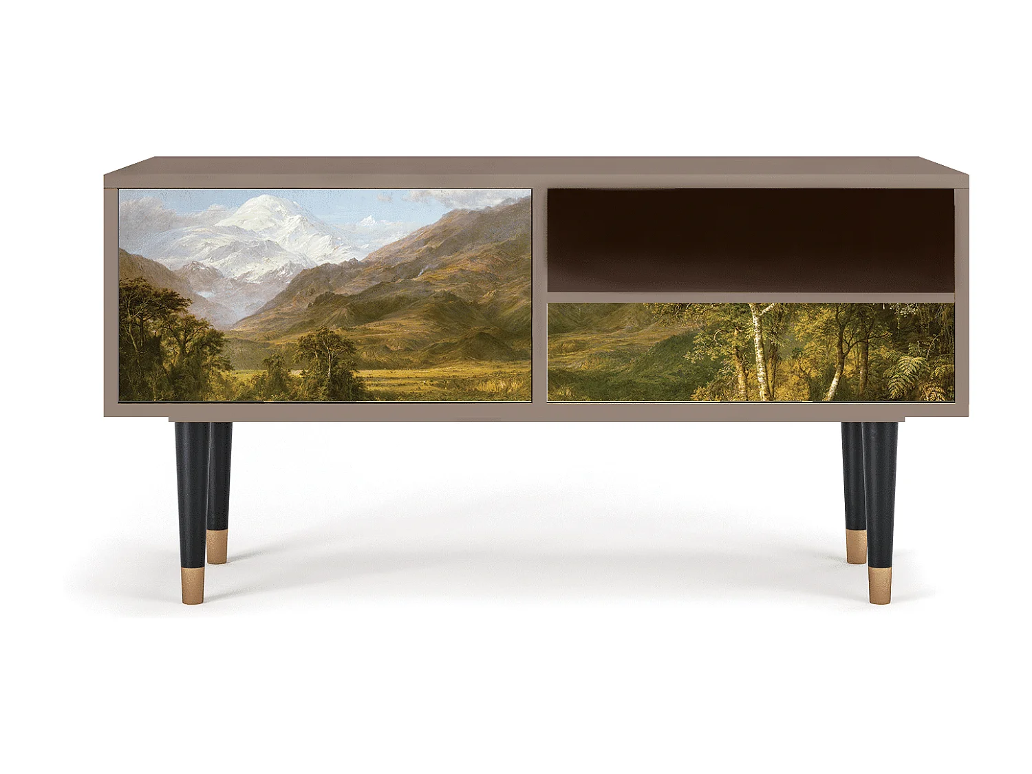 Mobile TV - 115х59х48 cm - T3 - The Heart of the Andes , Latte