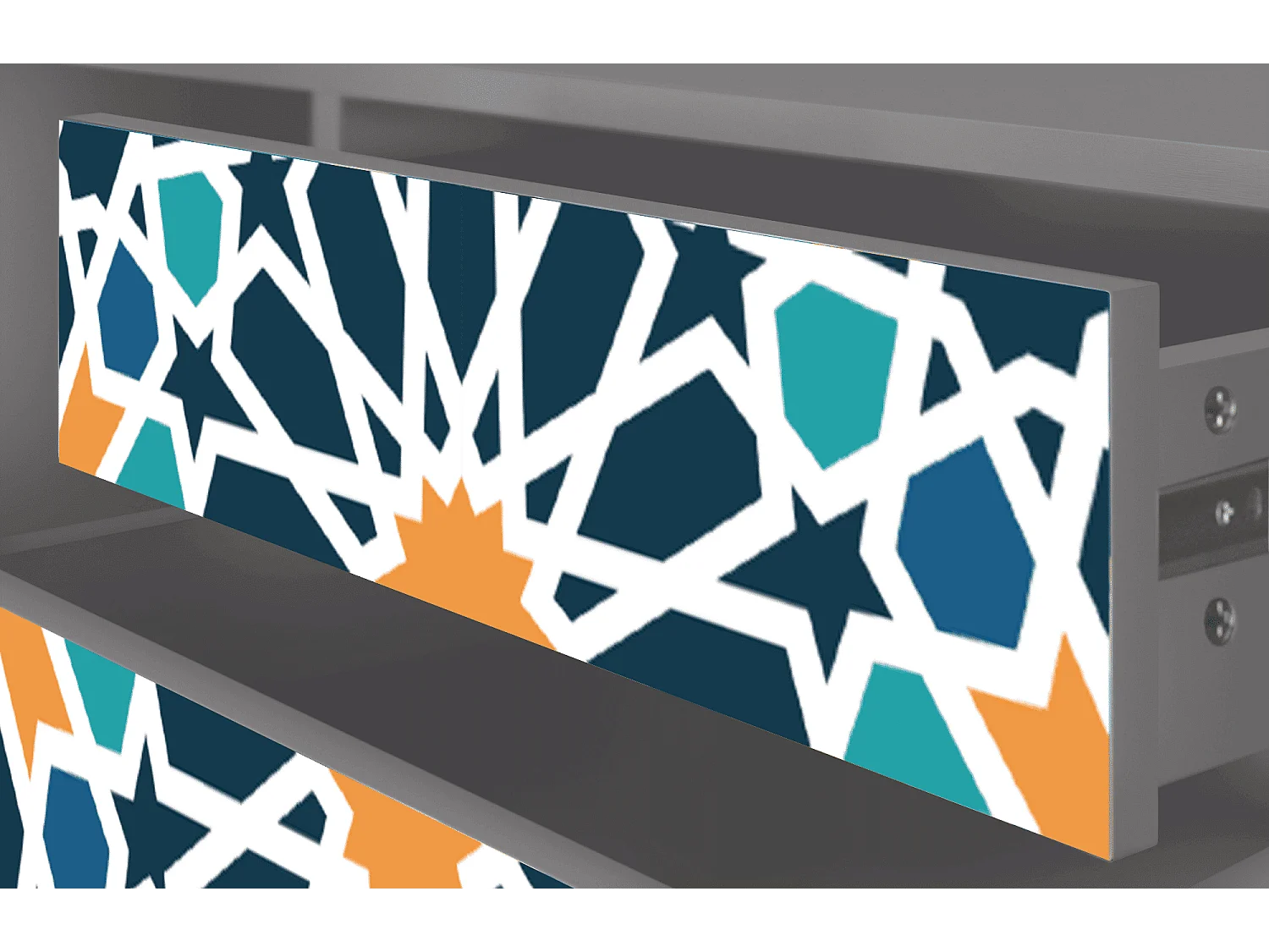 Mueble de TV - 170х59х48 cm - T4 - Kaleidoscope, Gris