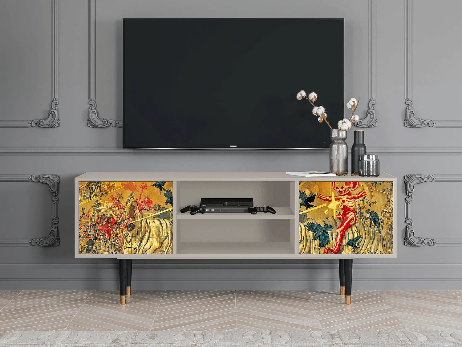 Meuble TV - 170х69х48 cm - T2 - Blood by James Jean, Sable