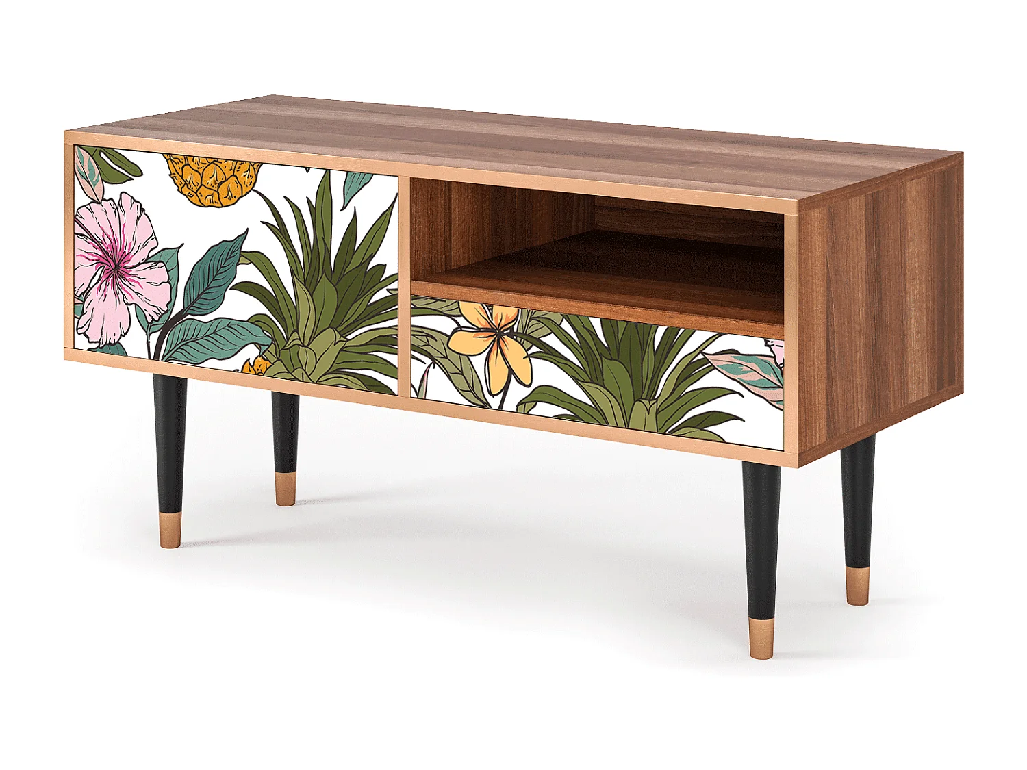 TV-Möbel - 115х59х48 cm - T3 - Estival Fruit, Walnuss