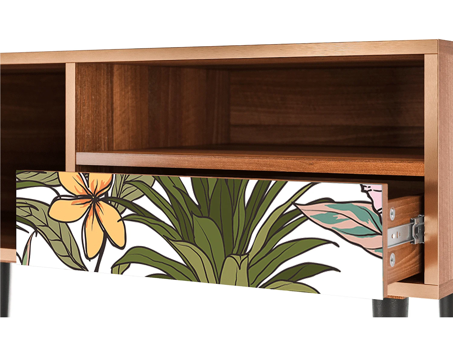 Meuble TV - 115х59х48 cm - T3 - Estival Fruit, Noyer