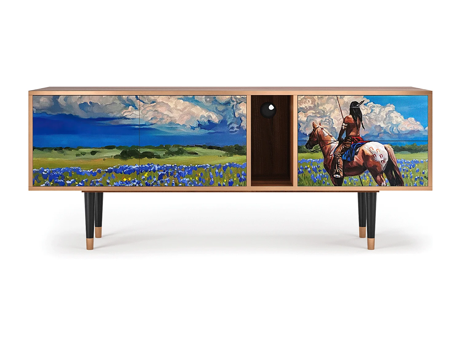 Mueble de TV - 170х69х48 cm - T1 - Thunderheads by Dean, Nogal