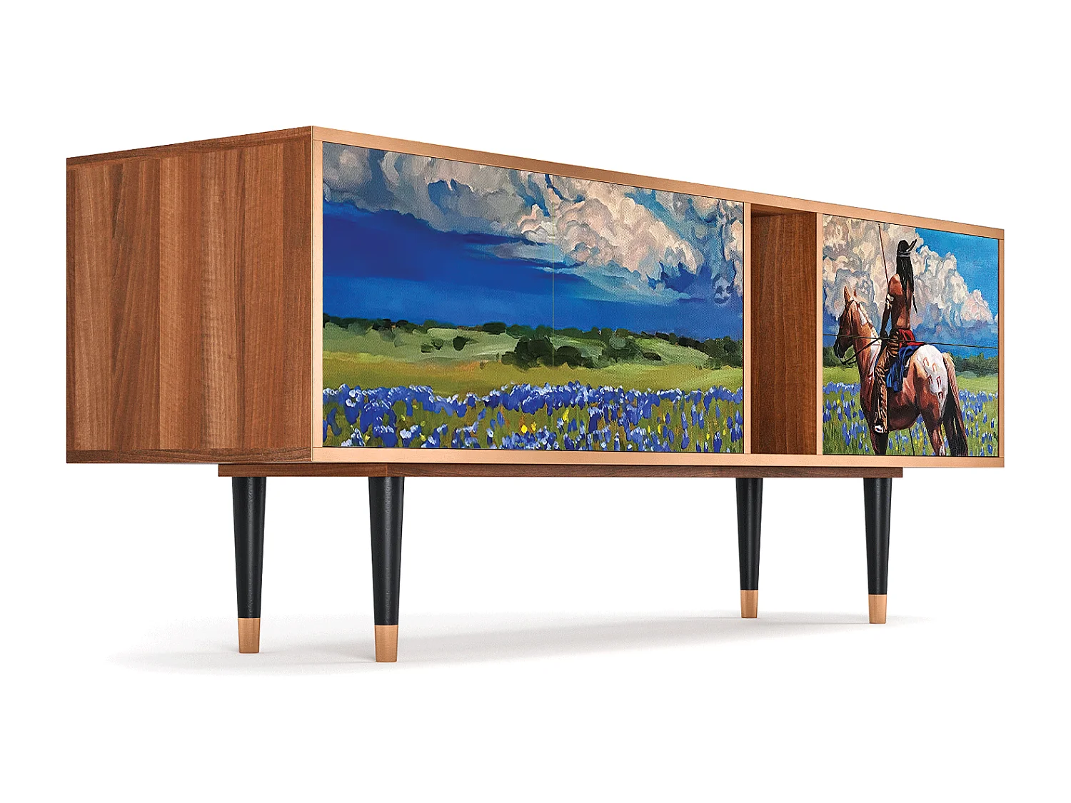 Mueble de TV - 170х69х48 cm - T1 - Thunderheads by Dean, Nogal