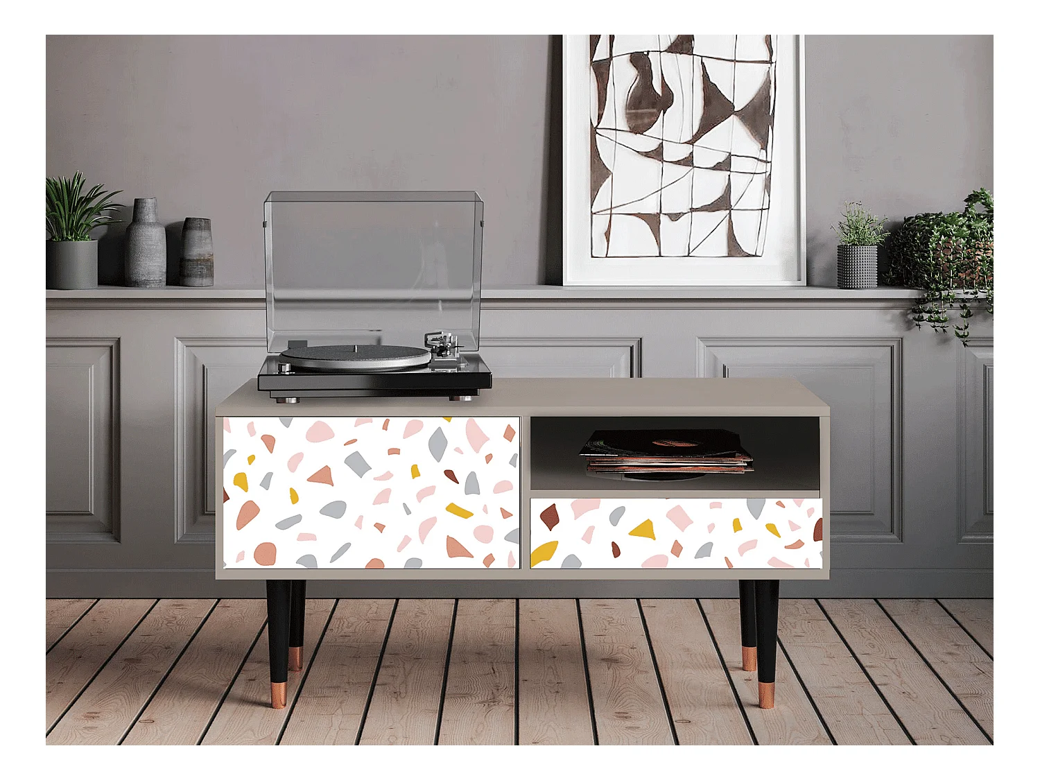Mobile TV - 115х59х48 cm - T3 - Marmelade Cheese, Sabbia