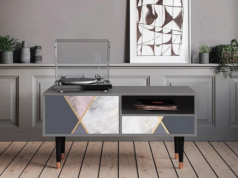 Mobile TV - 115х59х48 cm - T3 - Ideal Harmony, Grigio