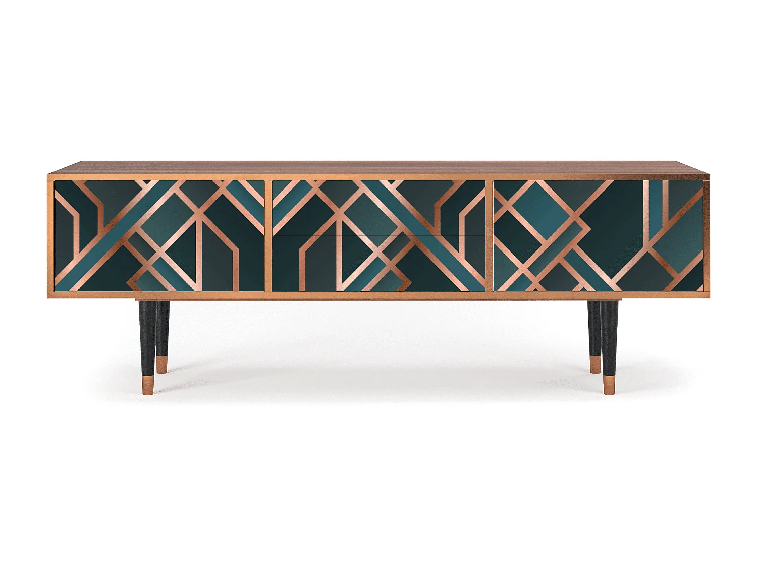 TV-meubel - 170х59х48 cm - T4 - Bronze Crossroad, Walnoot