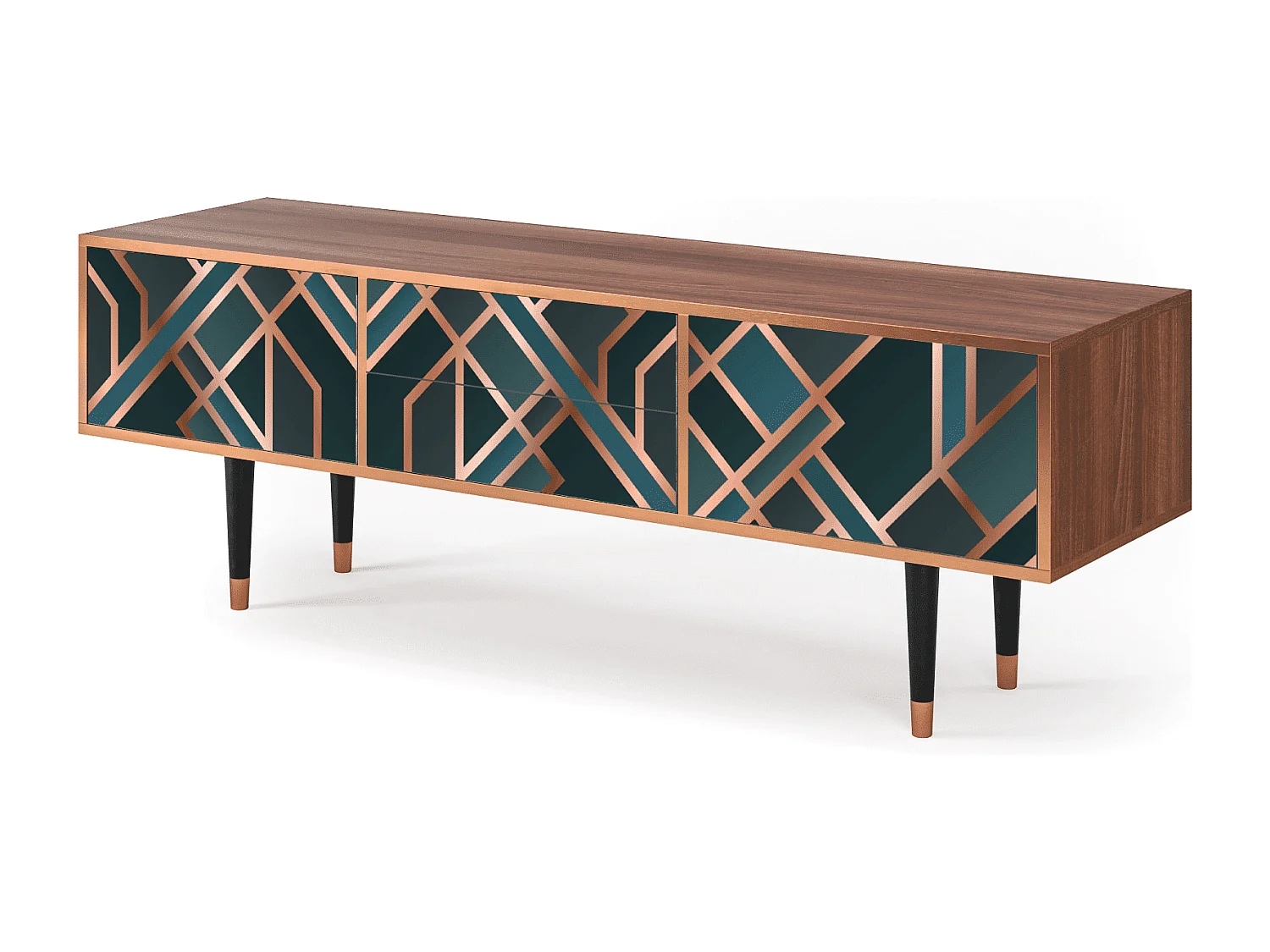 TV-meubel - 170х59х48 cm - T4 - Bronze Crossroad, Walnoot