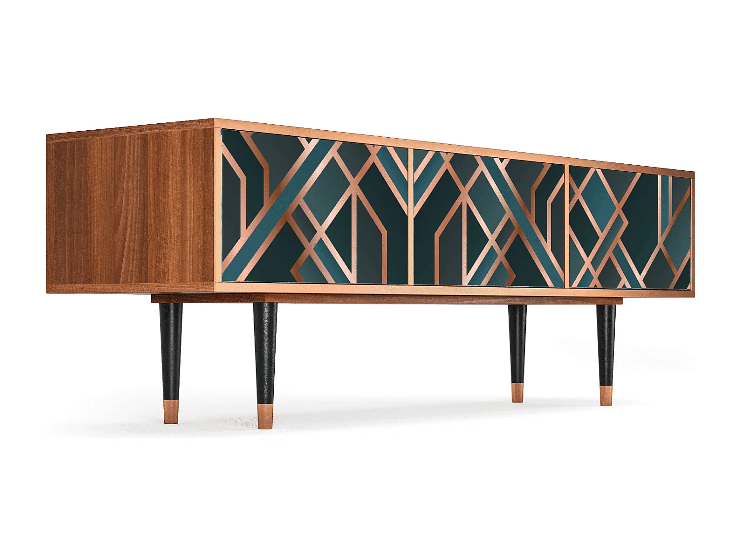 TV-meubel - 170х59х48 cm - T4 - Bronze Crossroad, Walnoot