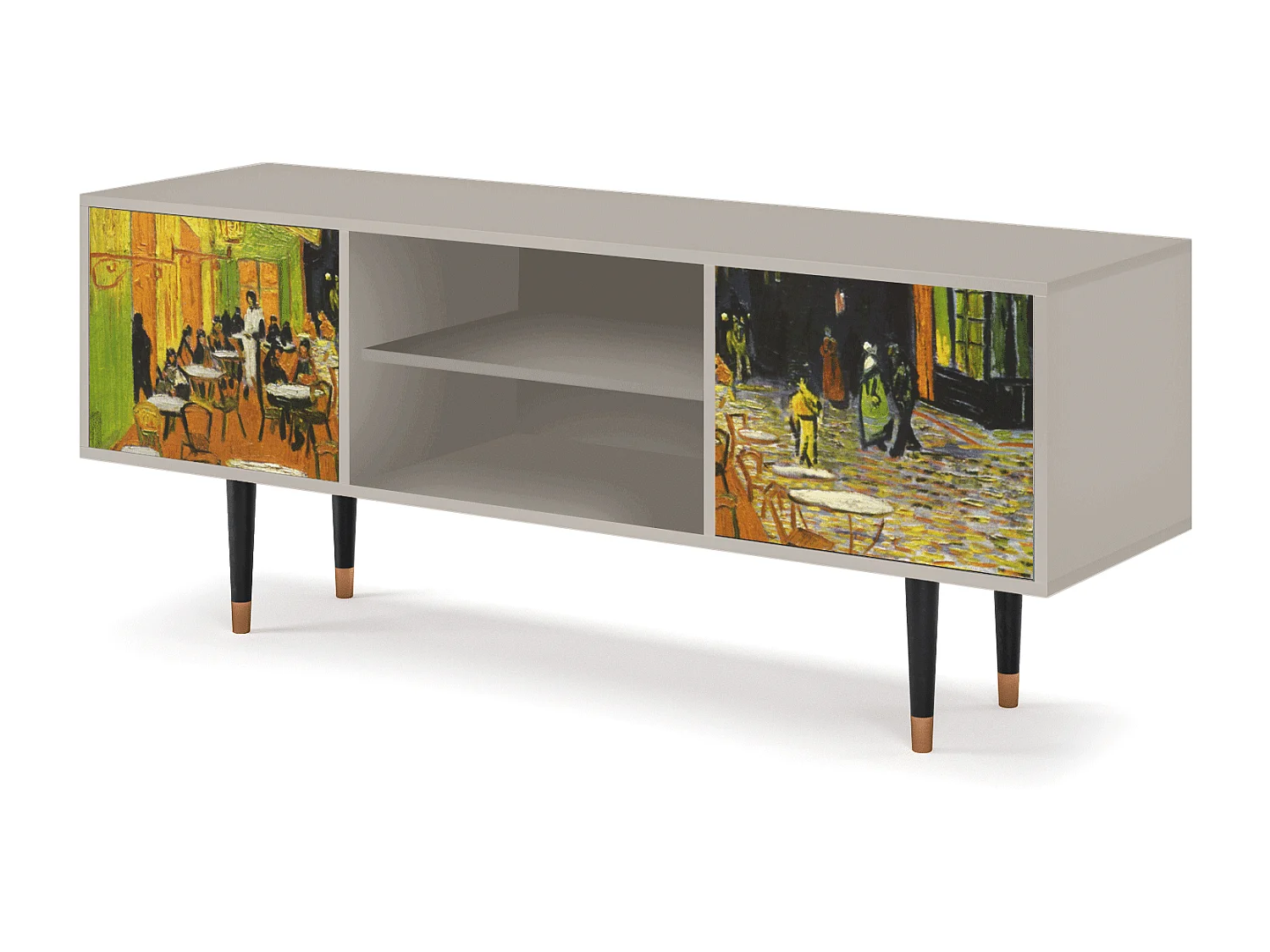 Meuble TV - 170х69х48 cm - T2 - Café Terrace at Night, Sable