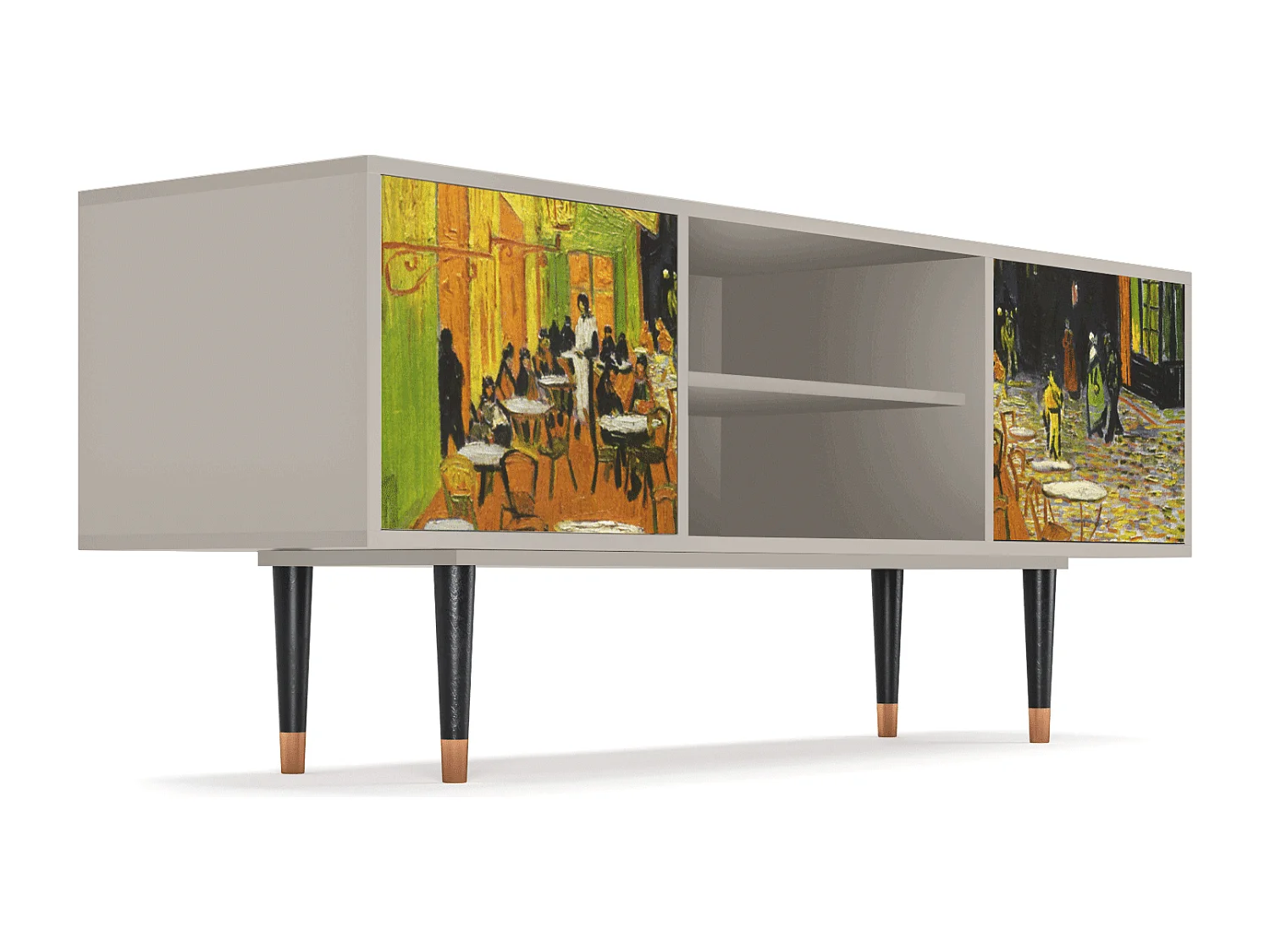 Meuble TV - 170х69х48 cm - T2 - Café Terrace at Night, Sable