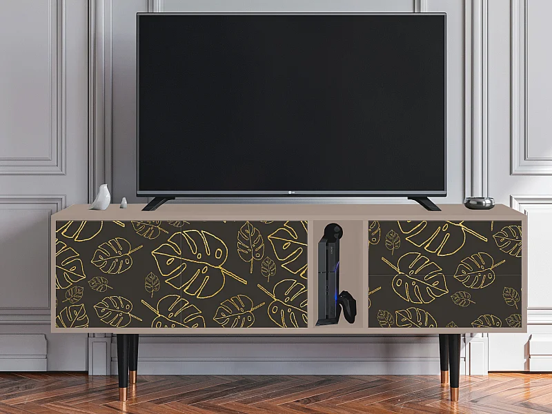 Mobile TV - 170х69х48 cm - T1 - Fall Of The Leaves, Latte