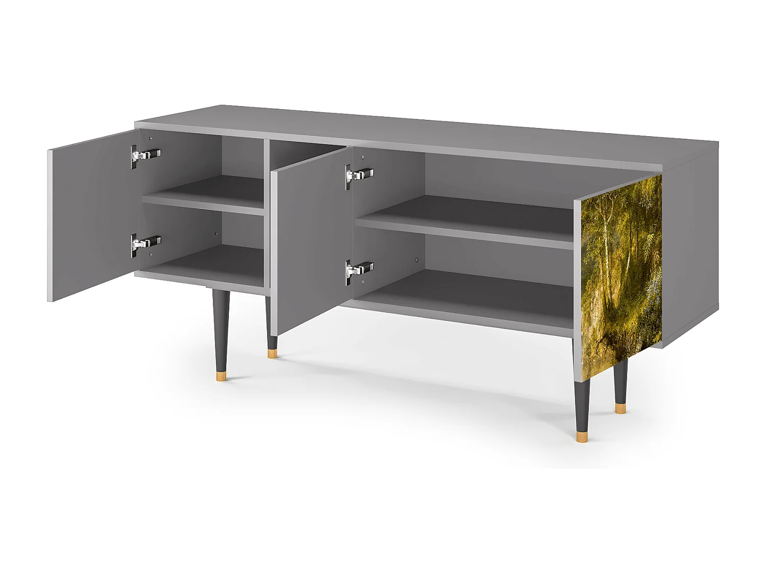 Mobile TV - 150х69х41 cm - T5 - The Heart of the Andes , Grigio