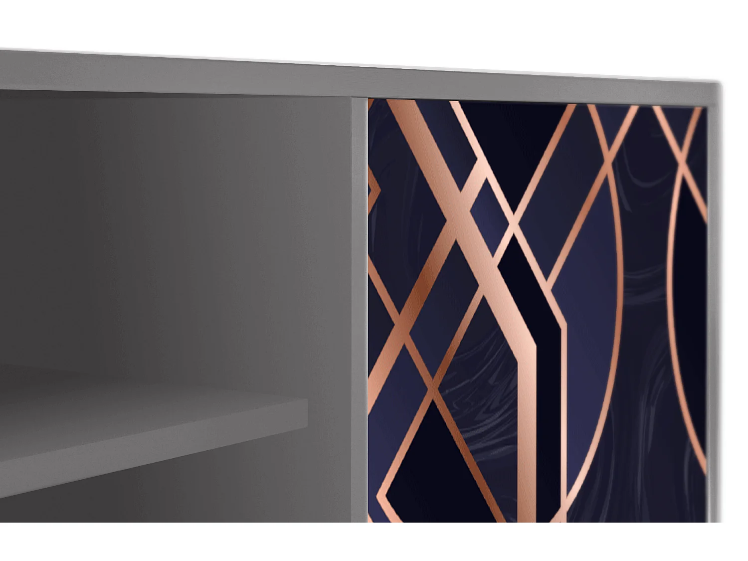 Meuble TV - 170х69х48 cm - T2 - Purple Temple, Gris