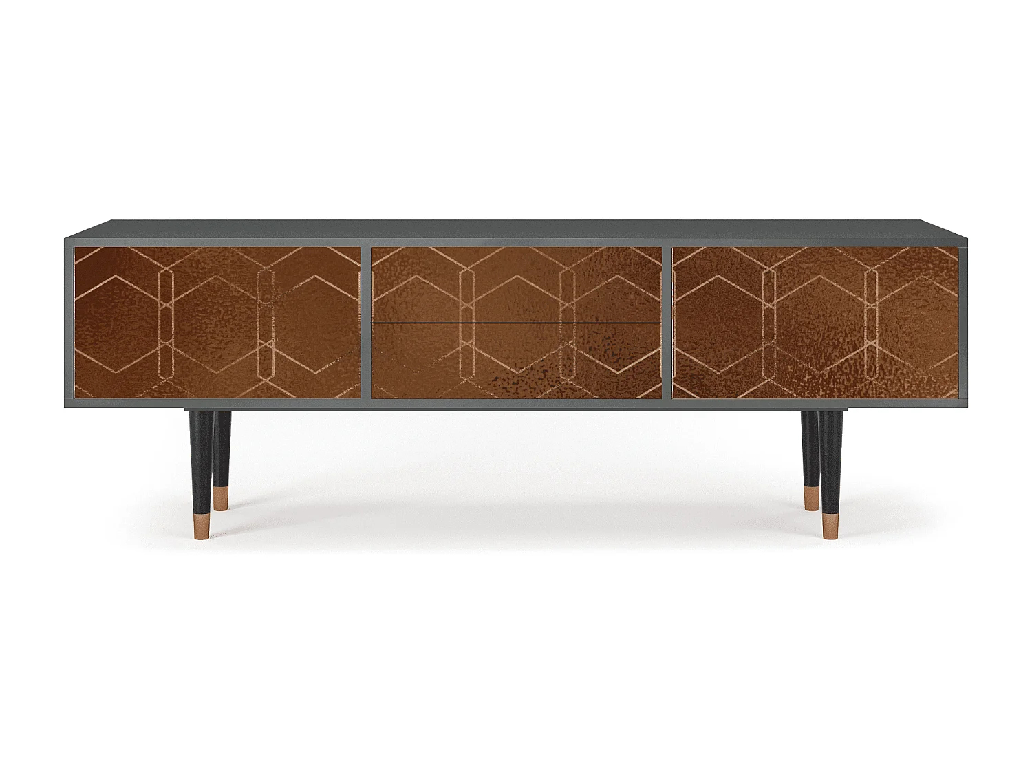 Meuble TV - 170х59х48 cm - T4 - Chocolate Bar, Anthracite