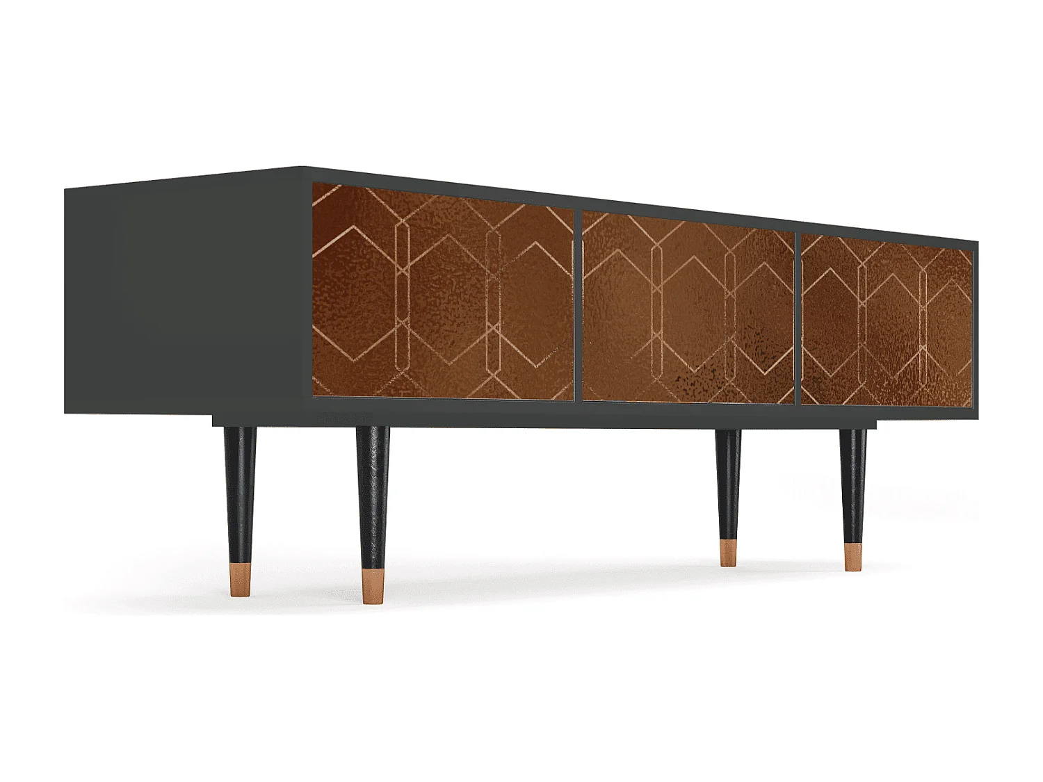 Meuble TV - 170х59х48 cm - T4 - Chocolate Bar, Anthracite