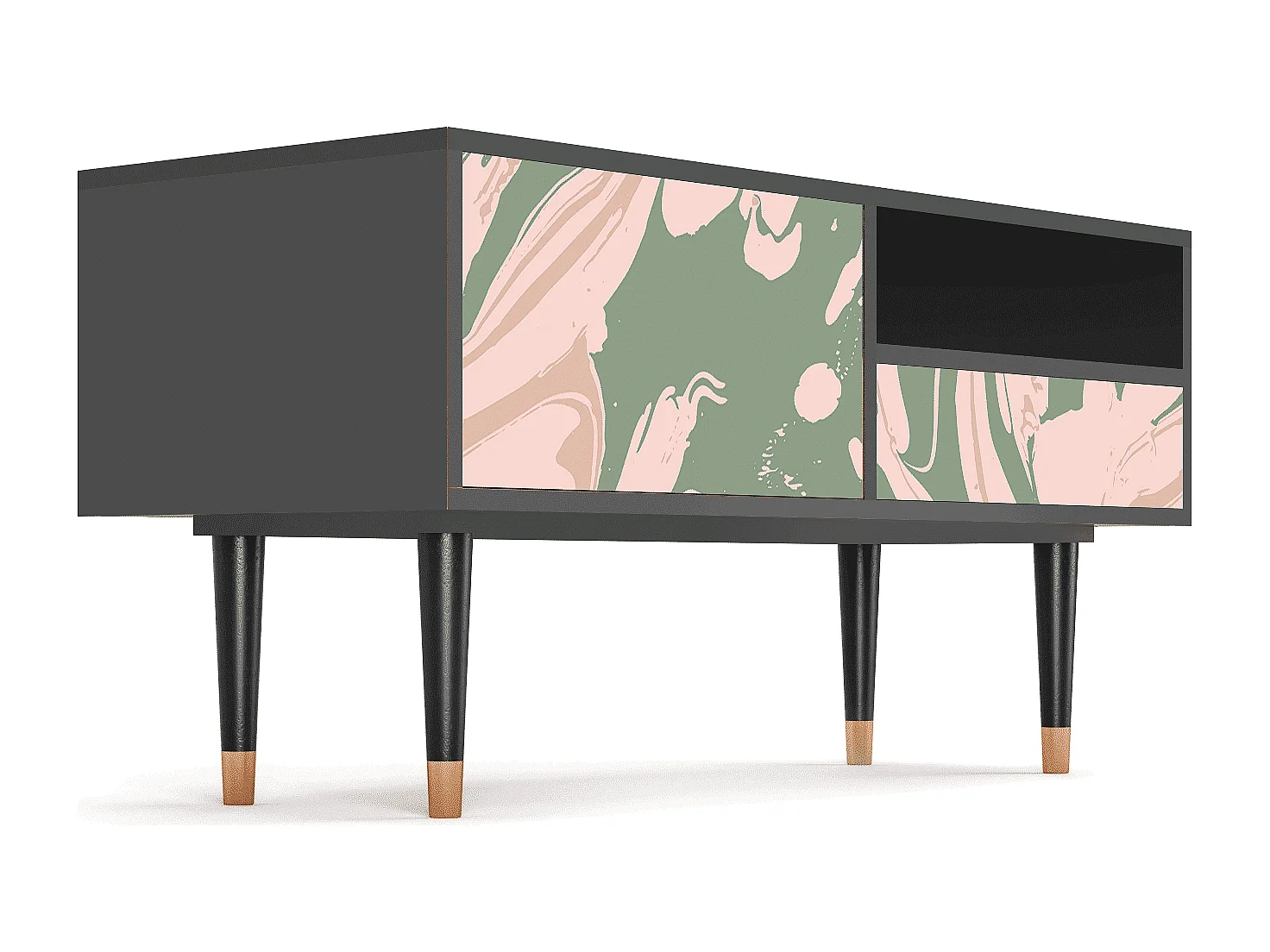 Mobile TV - 115х59х48 cm - T3 - Aquarelle, Antracite