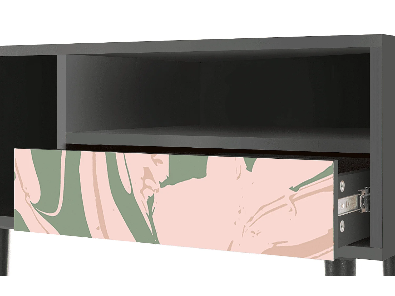 Mobile TV - 115х59х48 cm - T3 - Aquarelle, Antracite
