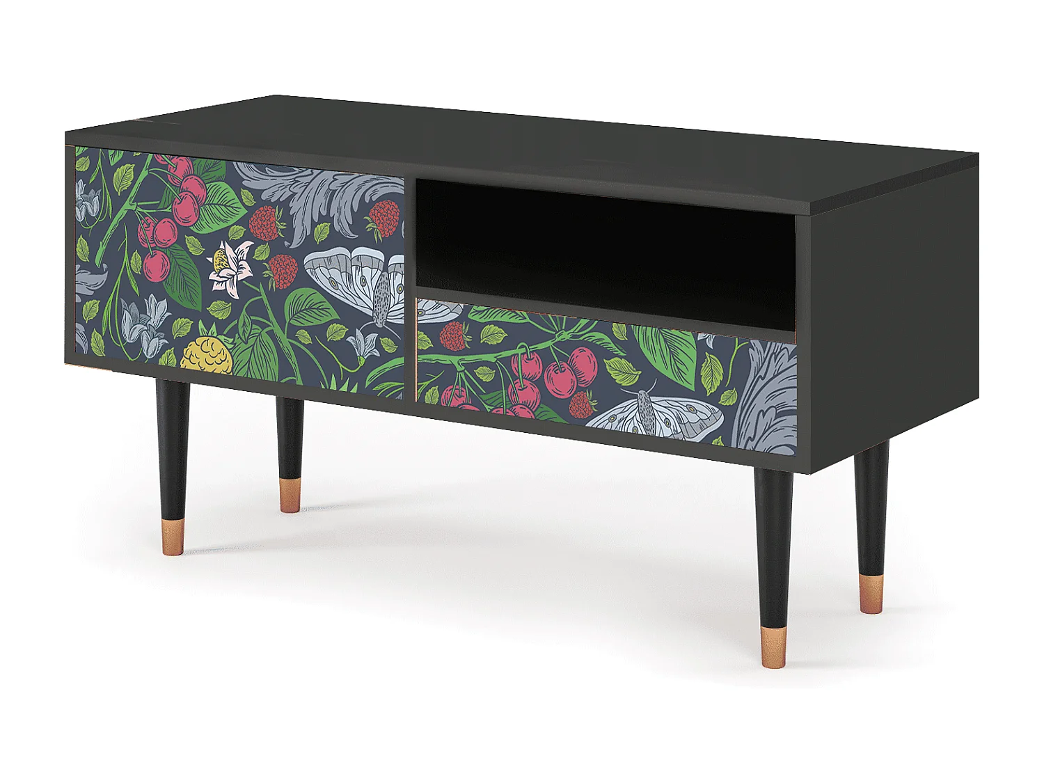 TV-meubel - 115х59х48 cm - T3 - Summer Berries, Antraciet