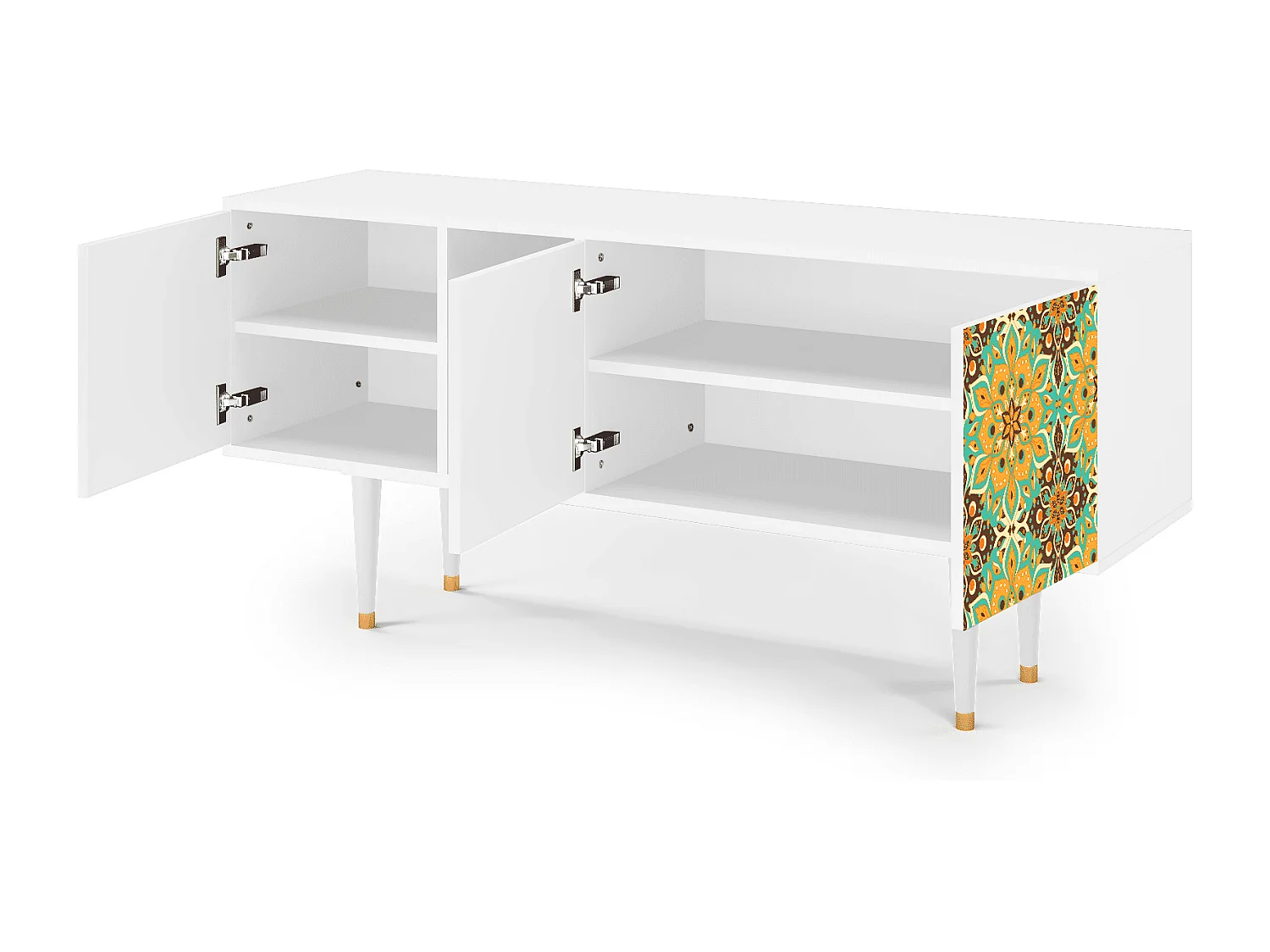 TV-meubel - 150х69х41 cm - T5 - Indian Spices, Wit