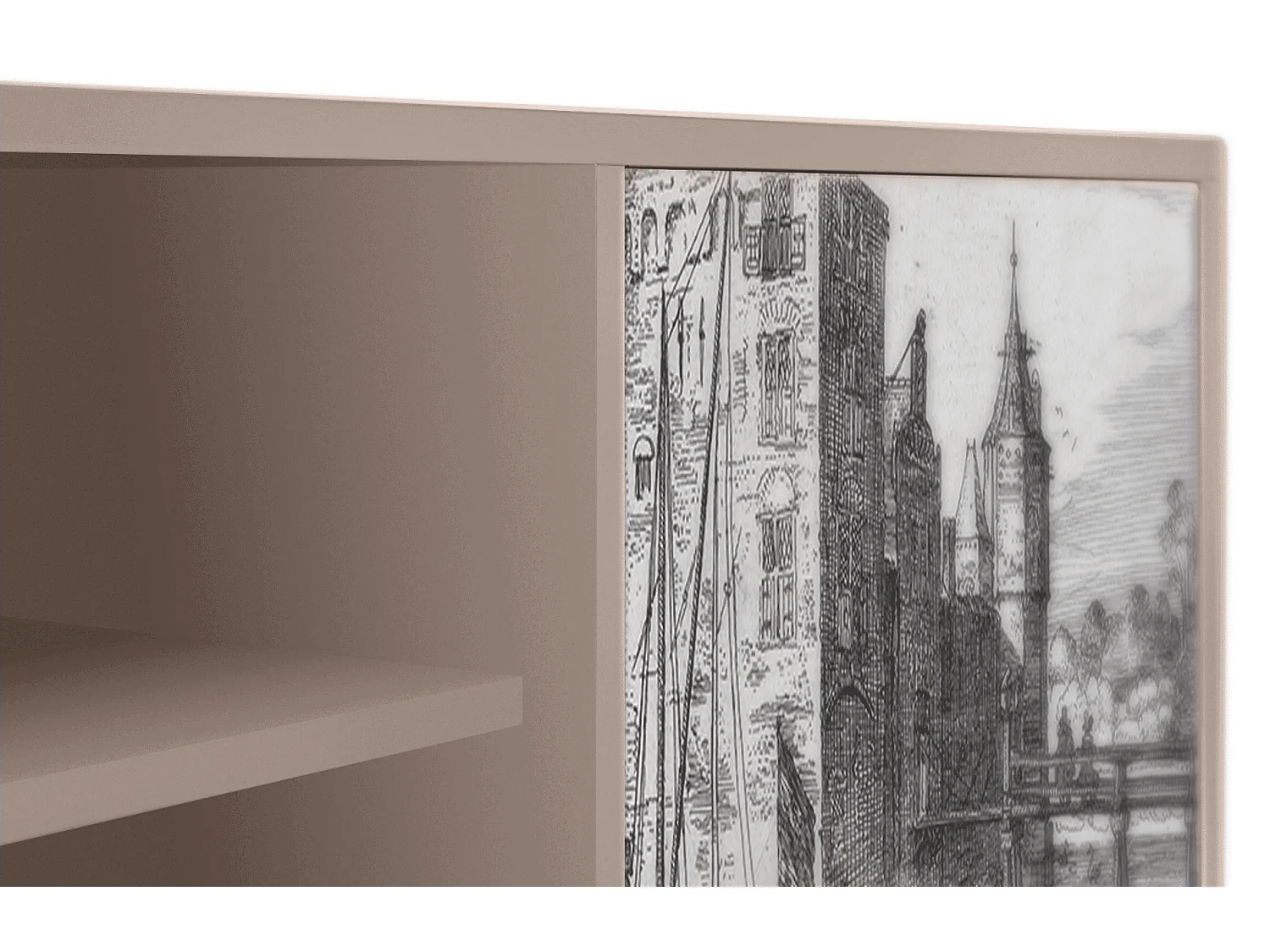 Meuble TV - 170х69х48 cm - T2 - Castle by Breugel, Latte