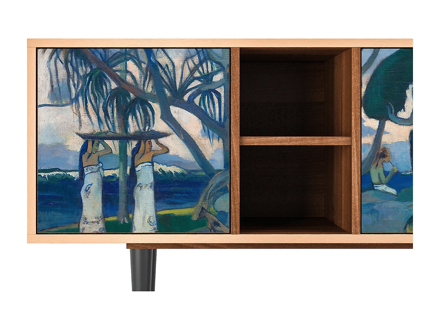 Meuble TV - 150х69х41 cm - T5 - Day of the God, Noyer