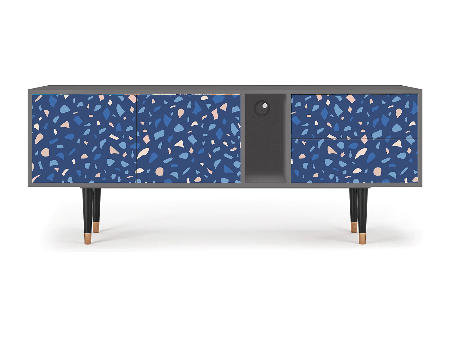 Meuble TV - 170х69х48 cm - T1 - Soap Whirpool, Gris