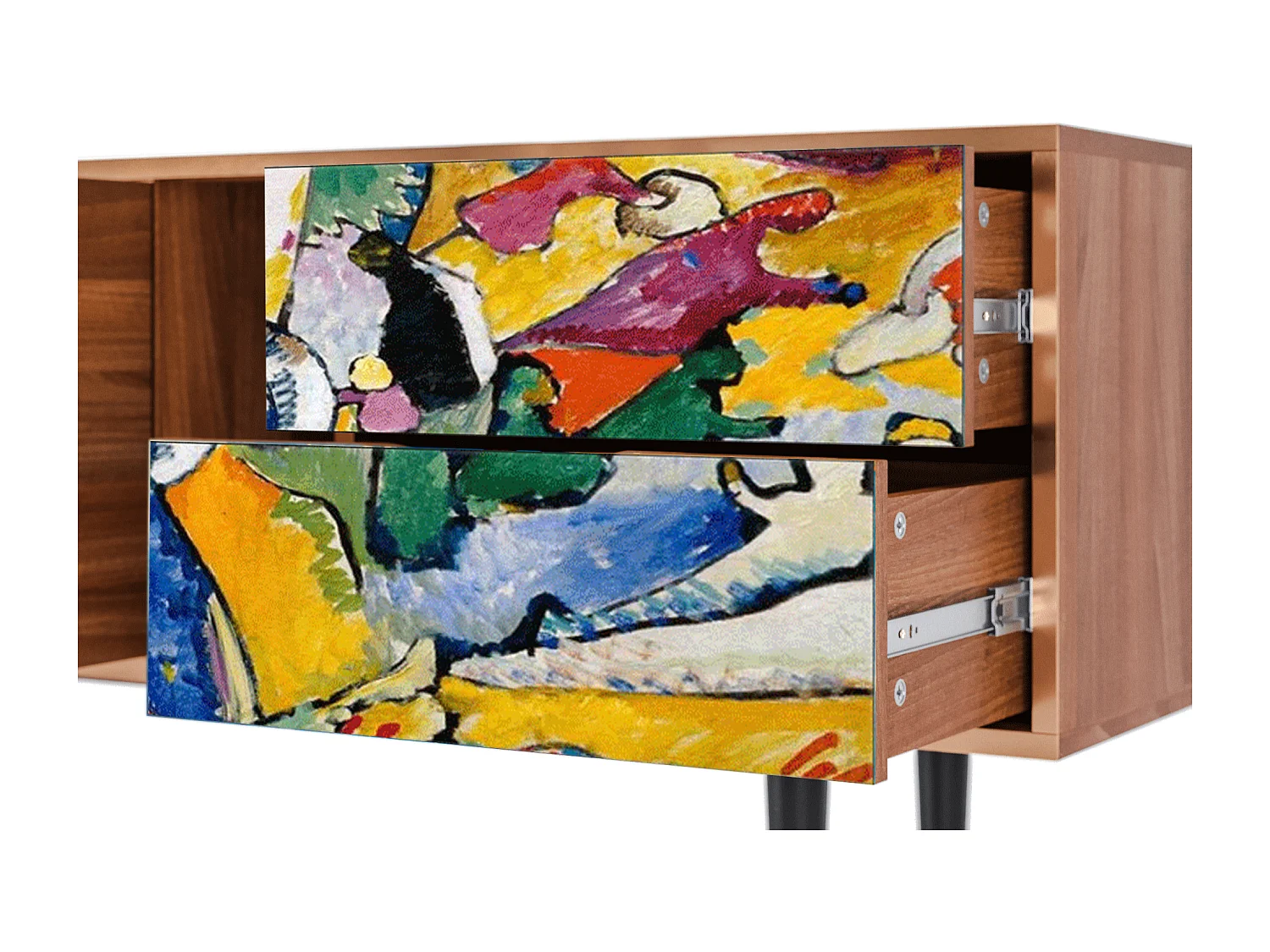 Meuble TV - 170х69х48 cm - T1 - Improvisation 26  , Noyer