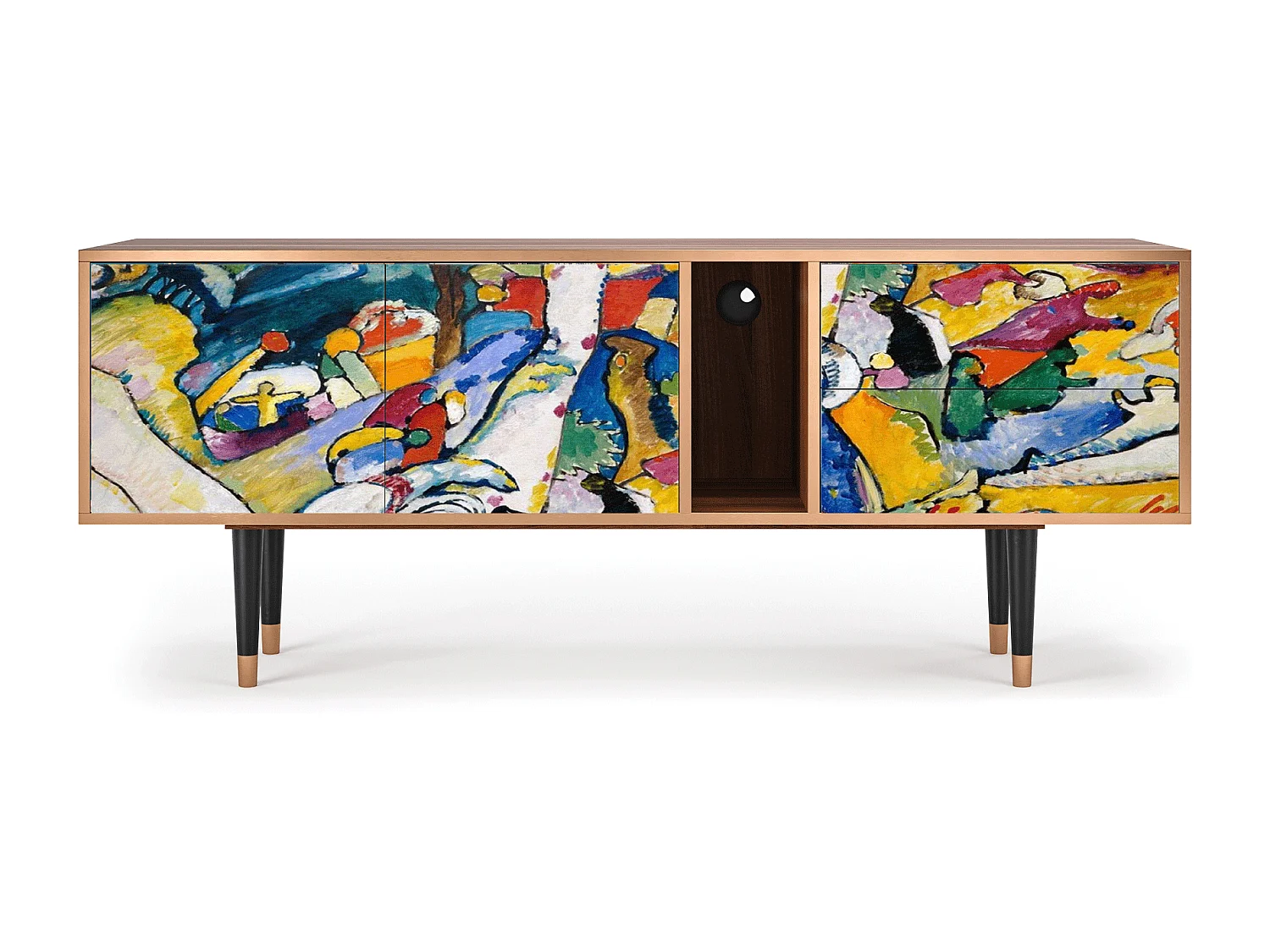 Mueble de TV - 170х69х48 cm - T1 - Improvisation 26  , Nogueira