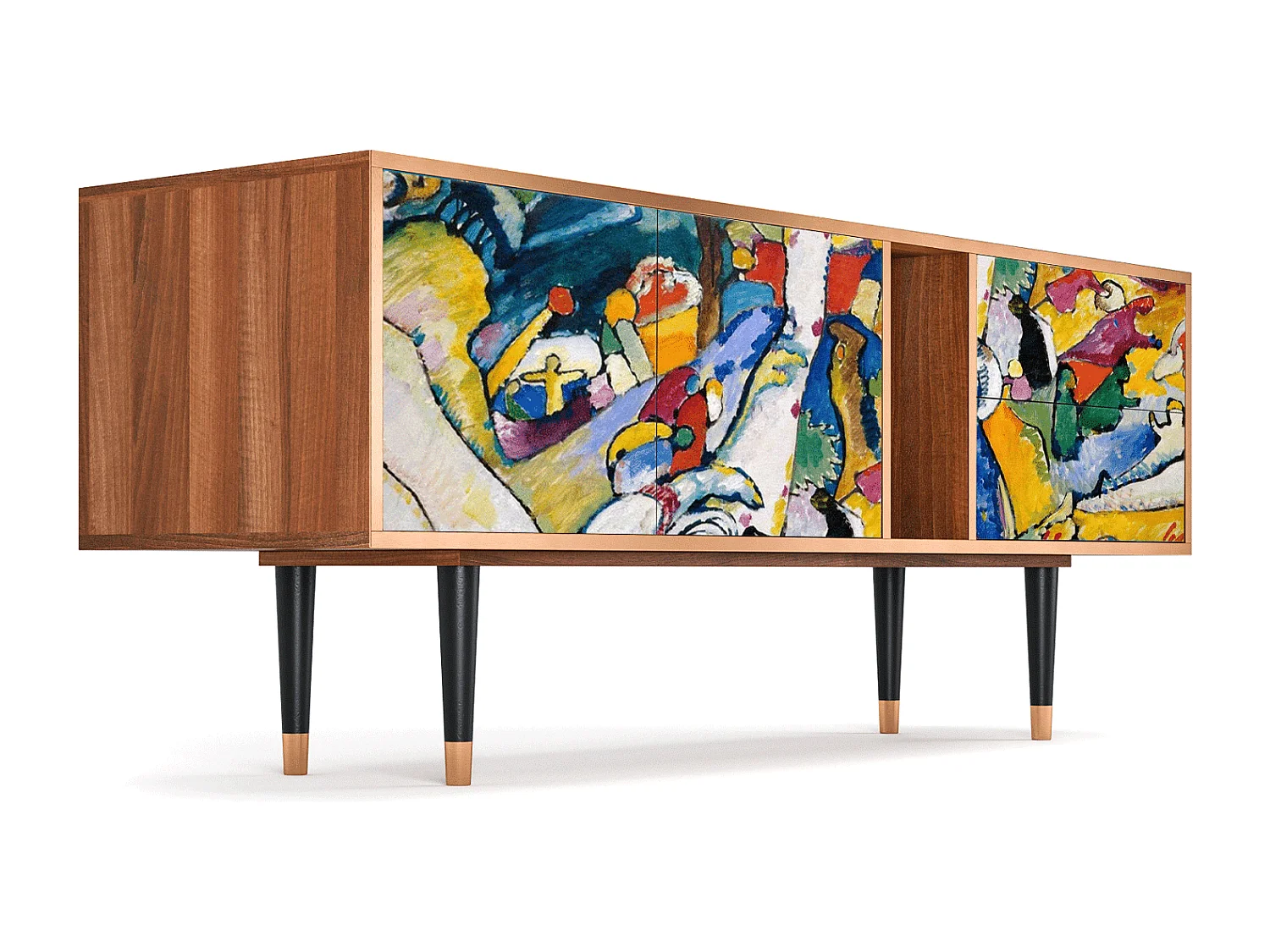 Mueble de TV - 170х69х48 cm - T1 - Improvisation 26  , Nogueira