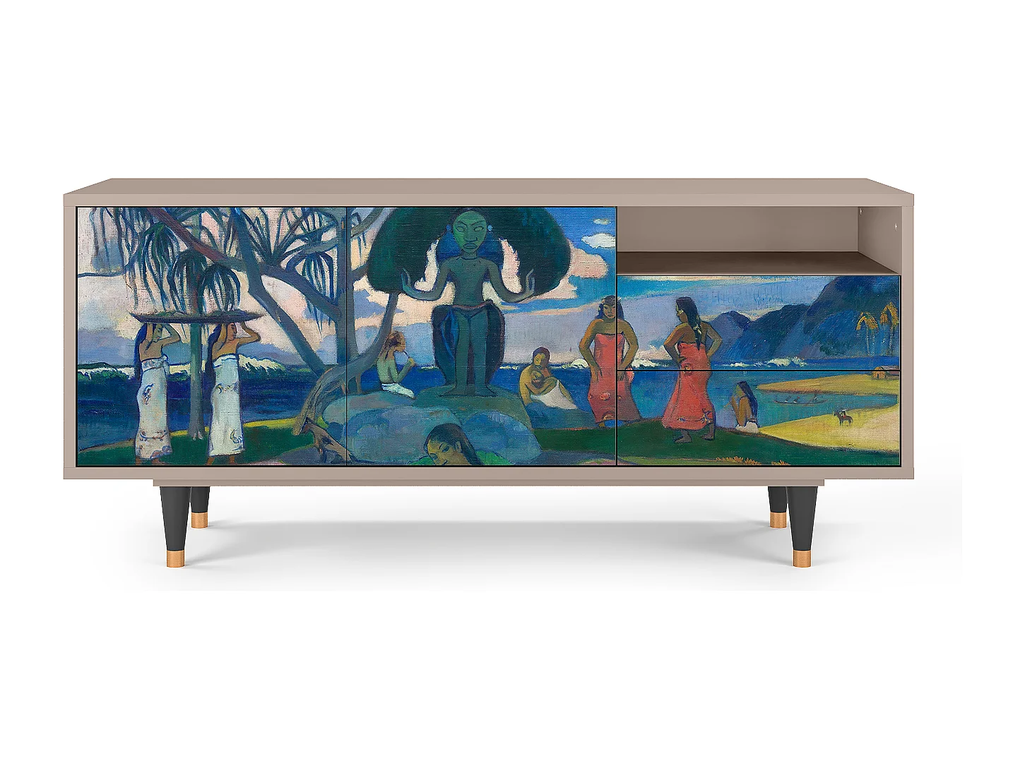 Mueble de TV - 125х56х41 cm - T7 - Day of the God, Latte