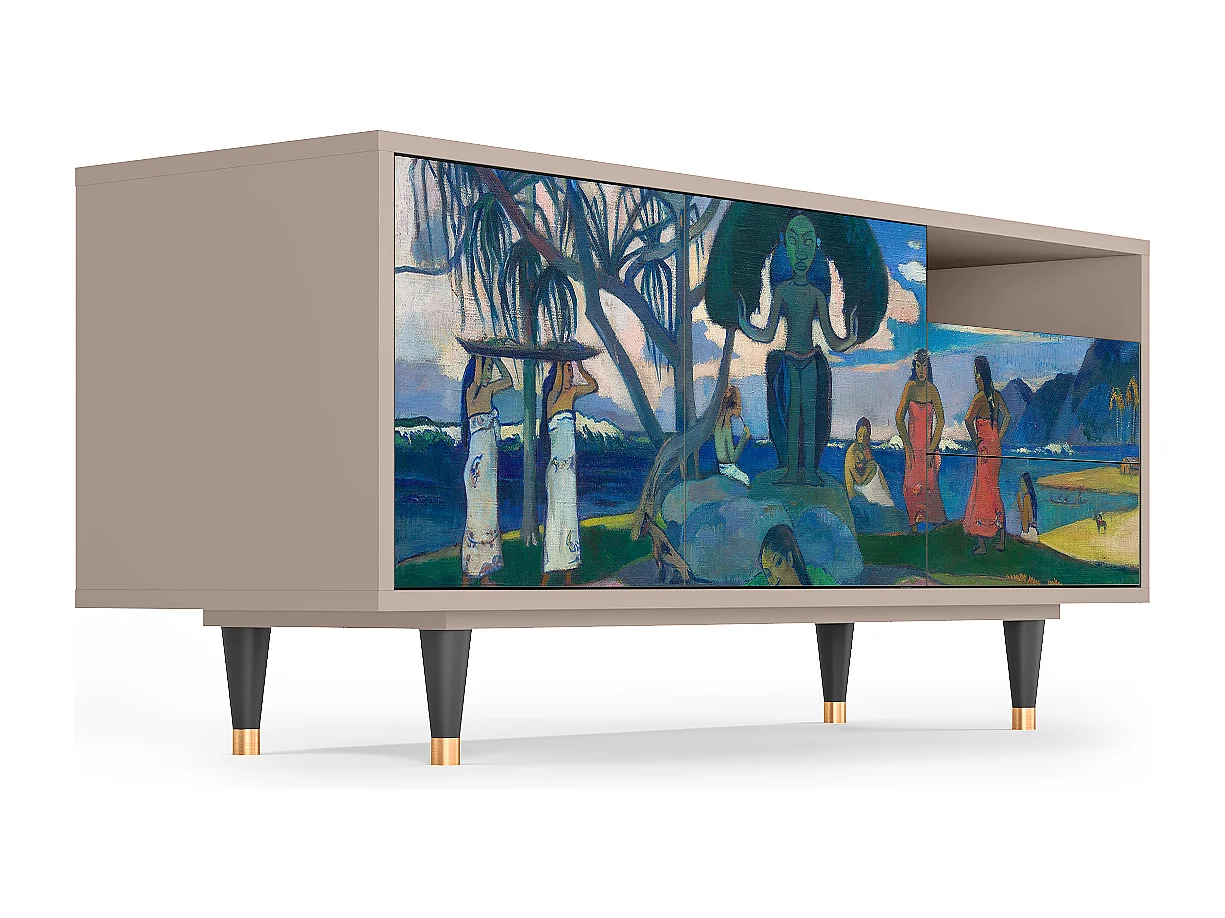 Mueble de TV - 125х56х41 cm - T7 - Day of the God, Latte