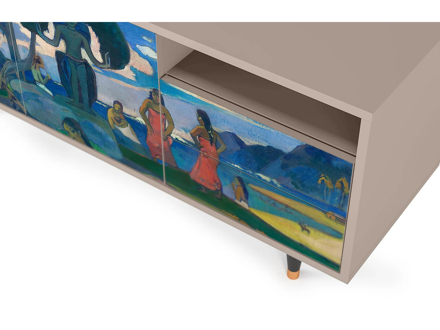 Mueble de TV - 125х56х41 cm - T7 - Day of the God, Latte