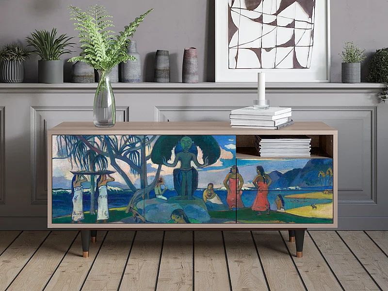 Mueble de TV - 125х56х41 cm - T7 - Day of the God, Latte