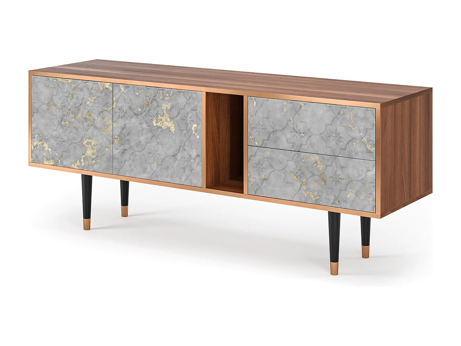 Meuble TV - 170х69х48 cm - T1 - Mariana Trench, Noyer