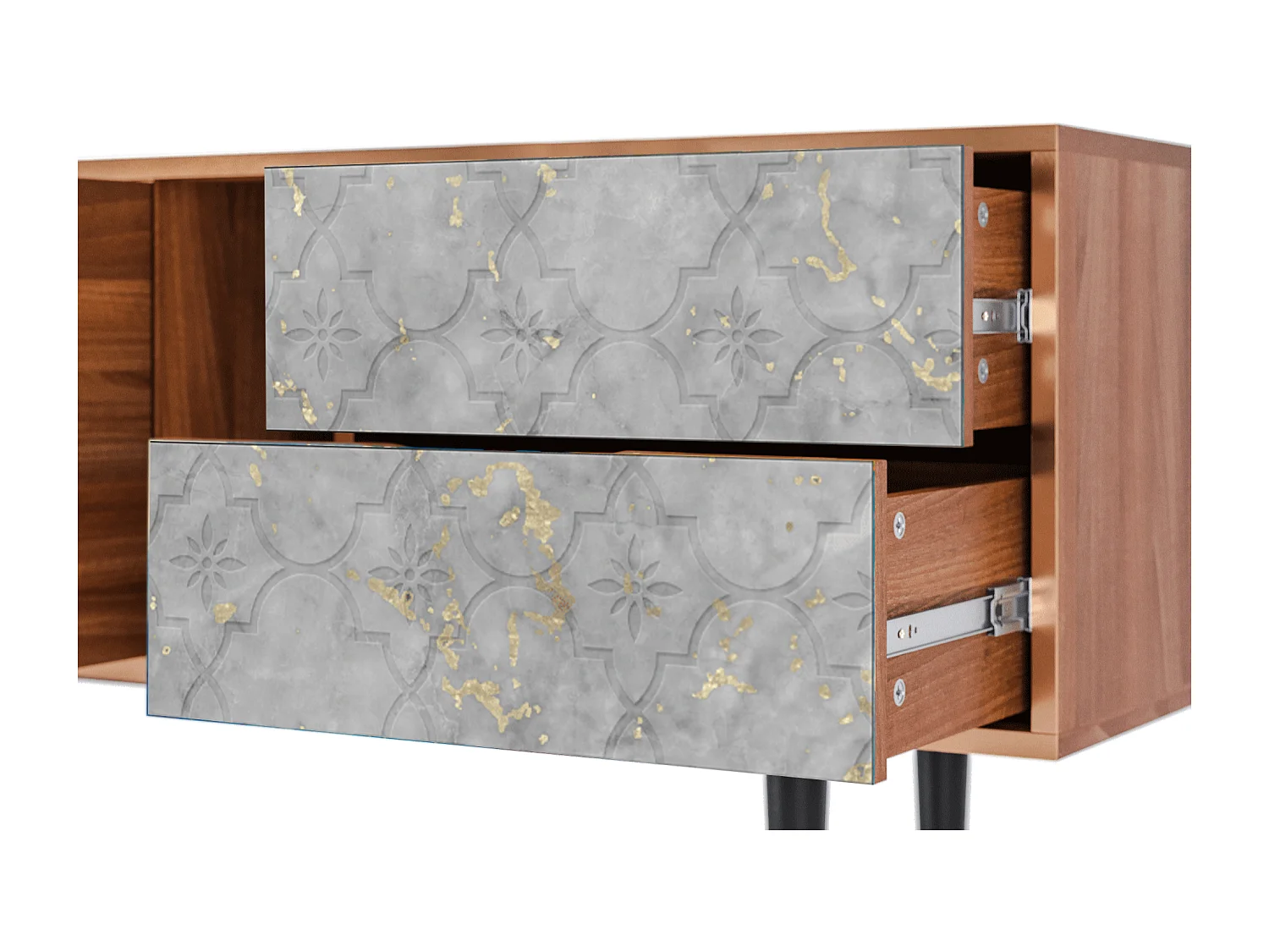 Meuble TV - 170х69х48 cm - T1 - Mariana Trench, Noyer