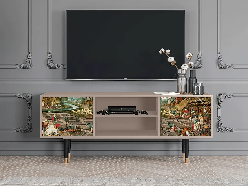 Mueble de TV - 170х69х48 cm - T2 - The Younger - Spring, Latte
