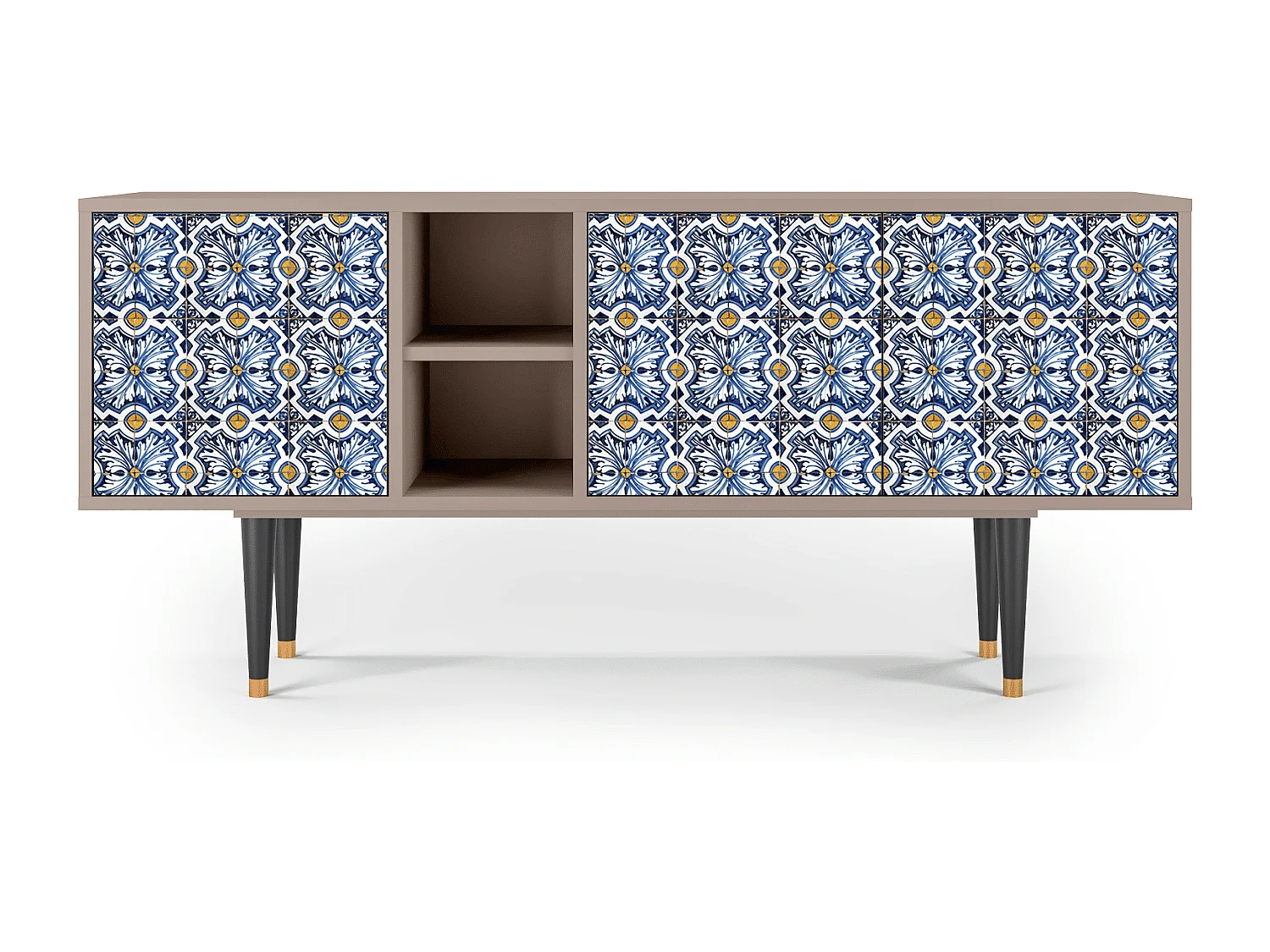 TV-meubel - 150х69х41 cm - T5 - Lovely Cornflowers, Latte