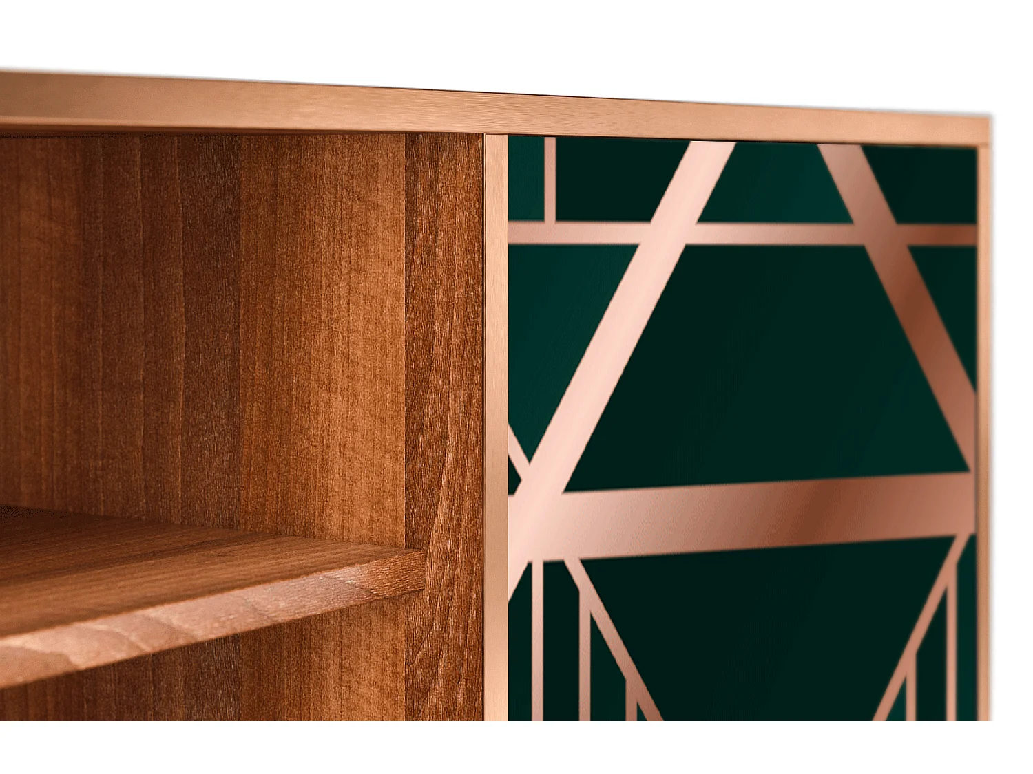 Meuble TV - 170х69х48 cm - T2 - Emerald Gatsby, Noyer