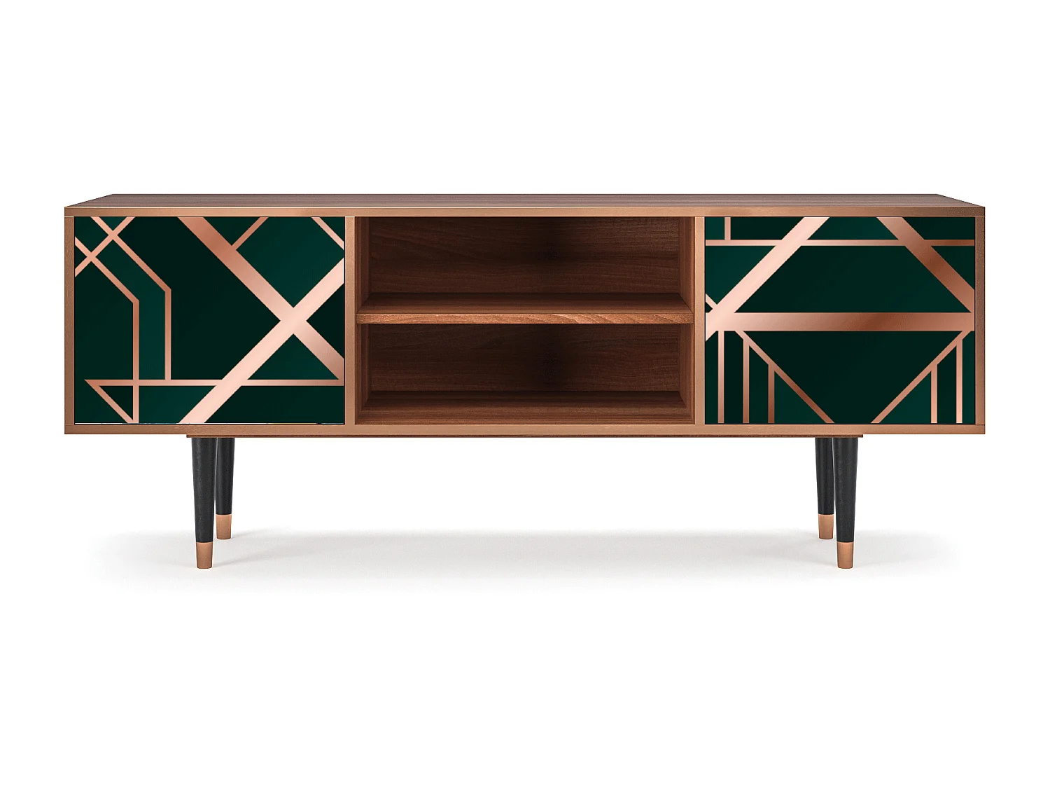 Meuble TV - 170х69х48 cm - T2 - Emerald Gatsby, Noyer