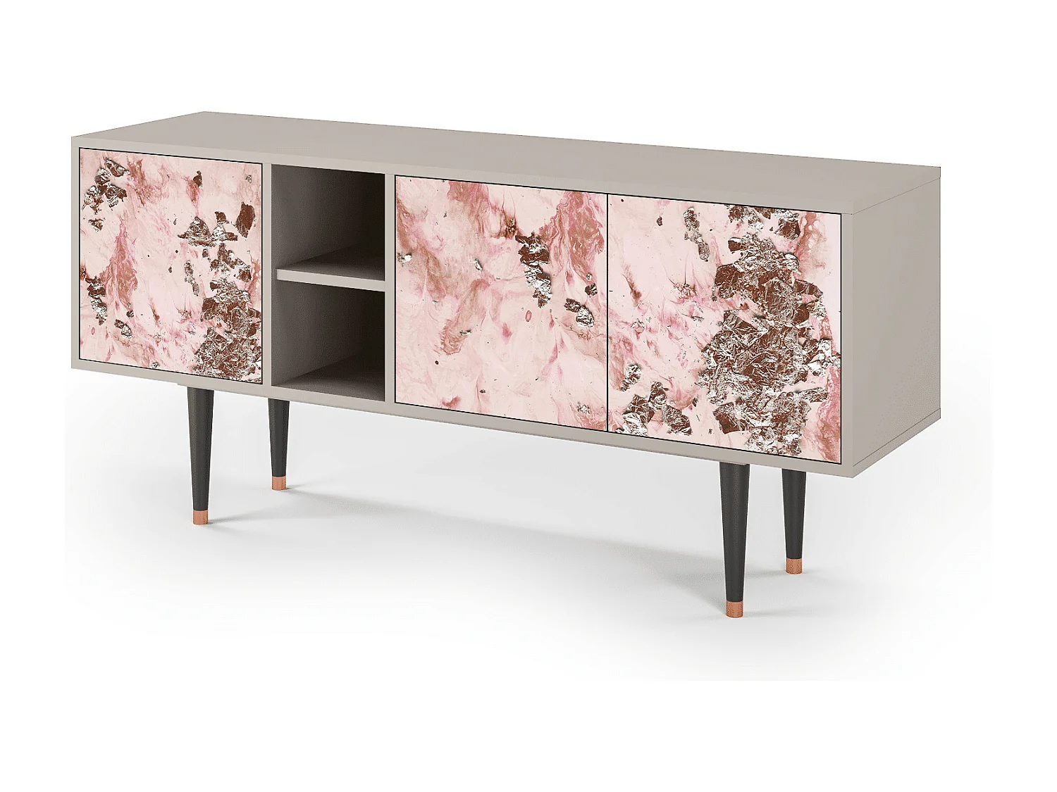 Meuble TV - 150х69х41 cm - T5 - Cotton Candy, Sable