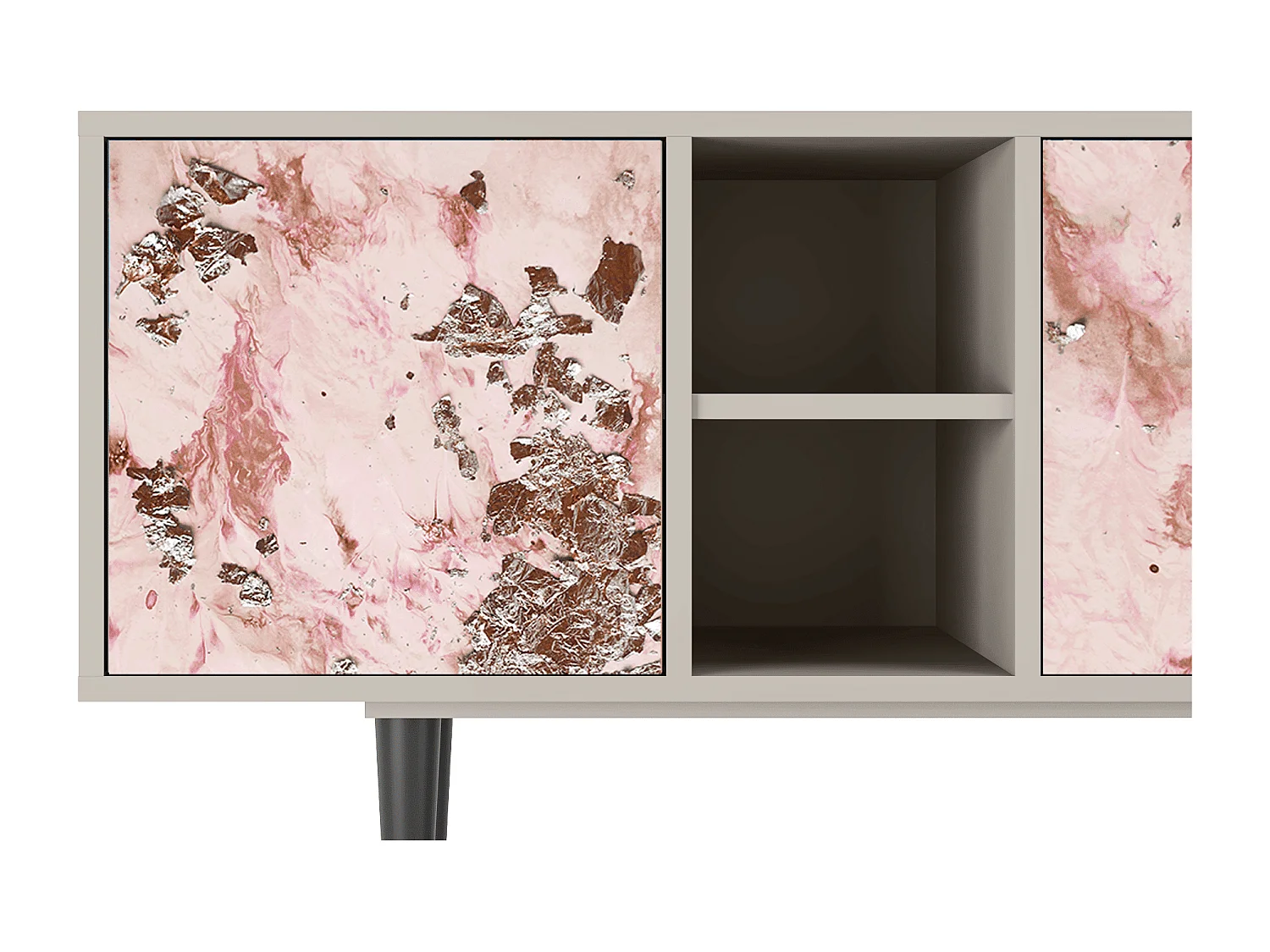 Meuble TV - 150х69х41 cm - T5 - Cotton Candy, Sable