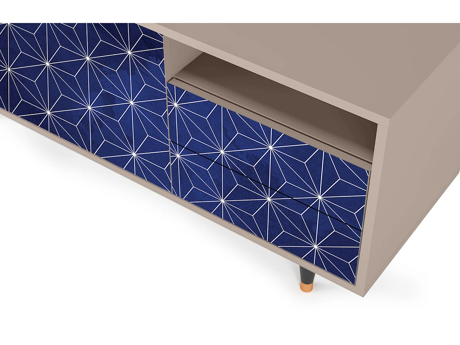 Meuble TV - 125х56х41 cm - T7 - Milky Way, Latte